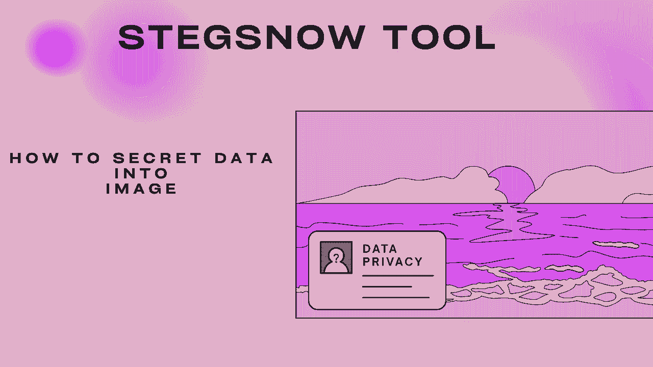 Stegsnow Tool | How to store and crack the data into the Image